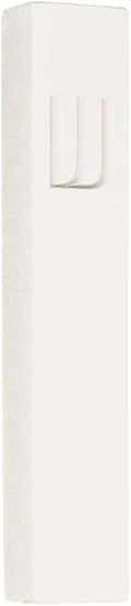 A&S Mezuzot Modern Concrete Mezuzah Case with Scroll, Easy Peel and Stick Mezuza (White+ Engraved Shin, 9 Inches)