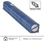 A&S Mezuzot Aluminum Mezuzah Case with 3D Painted Shin Design Easy Peel and Stick Judaica Door Mezuza for Parchment Scroll (Blue/White, 5 Inches)