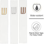 A&S Mezuzot Modern Concrete Mezuzah Case with Scroll, Easy Peel and Stick Mezuza (White+ Silver Shin, 11 Inches)