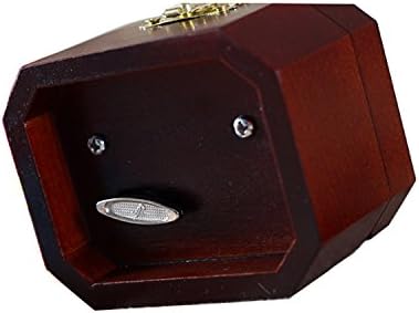 WESTONETEK Vintage Wood Carved Mechanism Musical Box Wind Up Music Box Gift For Christmas/Birthday/Valentine's day, Melody Castle in the Sky