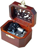 WESTONETEK Vintage Wood Carved Mechanism Musical Box Wind Up Music Box Gift for Christmas/Birthday/Valentine's Day, Melody Canon in D Major