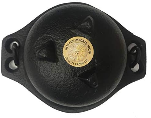 Cast Iron Cauldron w/Handle, Ideal for smudging, Incense Burning, Ritual Purpose, Decoration, Candle Holder, etc. (4" Diameter Handle to Handle, 2.5" Inside Diameter)