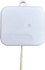 BinkeGG Play (Ten Little Indians) White Plastic Pull String Cord Music Box with Sankyo Musical Movement (65 Tunes Option)