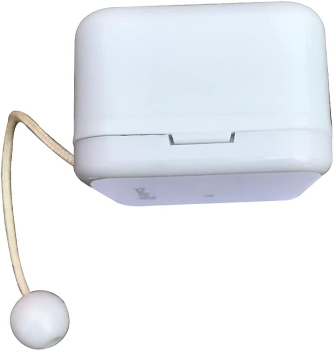 BinkeGG Play (Endless Love) White Plastic Pull String Cord Music Box with Sankyo Musical Movement (65 Tunes Option)