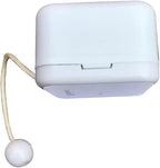 BinkeGG Play (Endless Love) White Plastic Pull String Cord Music Box with Sankyo Musical Movement (65 Tunes Option)