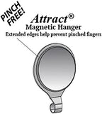 Haute Decor Attract Pinch-Free Magnetic Wreath Hanger (Brushed Copper) - 1 Pack - Safe Wreath Holder Hook for Metal Doors and Surfaces