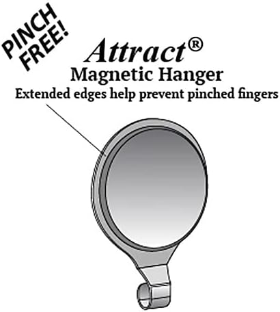 Haute Decor Attract Pinch-Free Magnetic Wreath Hanger (Oil-Rubbed Bronze) - 1 Pack - Strong Hook for Metal Doors and Surfaces
