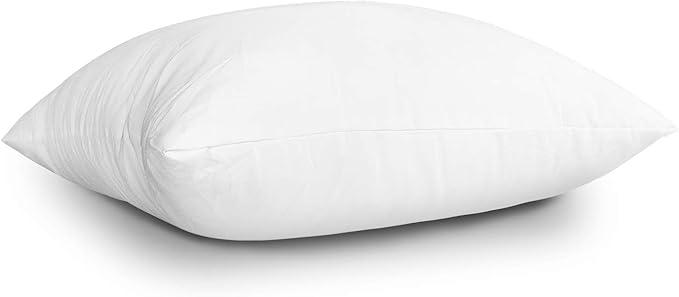 EDOW Throw Pillow Insert, Lightweight Soft Polyester Down Alternative Decorative Pillow, Sham Stuffer, Machine Washable. (White, 14x14)