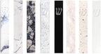 A&S Mezuzot Quartz Mezuzah Case with Engraved Shin Design Easy Peel and Stick Judaica Door Mezuza (Vellum Speckled Quarts, 6 Inches)