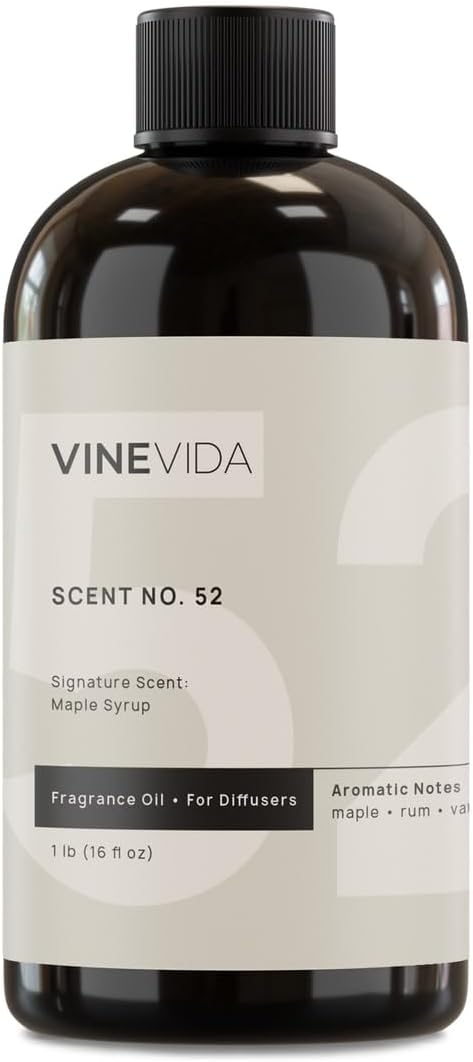 VINEVIDA [16 Fl Oz] Maple Syrup Fragrance Oil for Cold Air Diffusers, Essential Oils for Diffuser Oil Refill & Air Freshener Room Spray