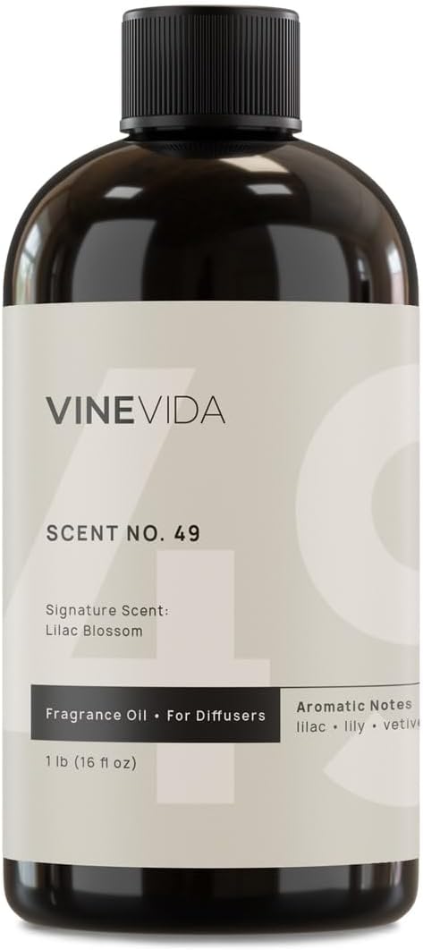 VINEVIDA [16 Fl Oz] Lilac Blossom Fragrance Oil for Cold Air Diffusers, Essential Oils for Diffuser Oil Refill & Air Freshener Room Spray