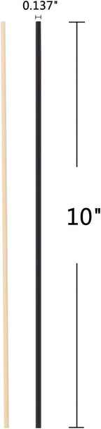 HOSSIAN Reed Diffuser Sticks - Reed diffusers-Reed Sticks -Diffuser Glass Bottles-Diffuser Refills- Natural Rattan Wood Replacement for Aroma Fragrance (10" Black and Beige)