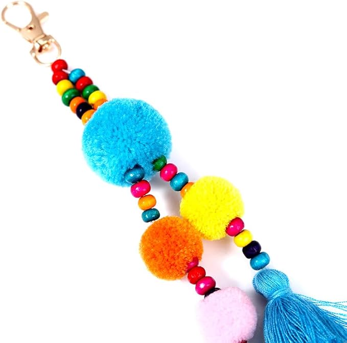 6Pcs Handcrafted Decorative Tassels for DIY Craft Home Décor Handmade Tassels Blue