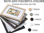 KTKDE 11x13 Picture Frame,Display Pictures 8x10 with Mat or 11x13 Without, Tempered Glass,13 by 11 Black Wooden Frame Wall Gallery Poster Frame best gift