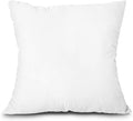EDOW Throw Pillow Insert, Lightweight Soft Polyester Down Alternative Decorative Pillow, Sham Stuffer, Machine Washable. (White, 14x14)
