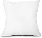 EDOW Throw Pillow Insert, Lightweight Soft Polyester Down Alternative Decorative Pillow, Sham Stuffer, Machine Washable. (White, 16x16)