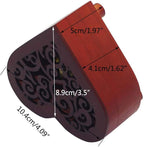 Pursuestar Anastasia Once Upon a December Music Box, Heart Shaped Vintage Hollow Out Wood Mechanism YunSheng Movement Wind Up Musical Box Gifts for Birthday Mother's Day Valentine's Day