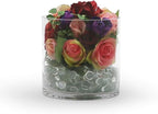 WGV Cylinder Vase, Width 10", Height 10", Clear Wide Large Diameter Flower Glassware, Floral Container, Planter Terrarium for Wedding Party Event, Home Accent Decor, 1 Piece