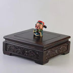 GOLDY&WENDY Chinese Solid Wood Display Stand Square Rosewood Indoor Home Deocr Pedestal Base for Vase Teapot Fishbowl