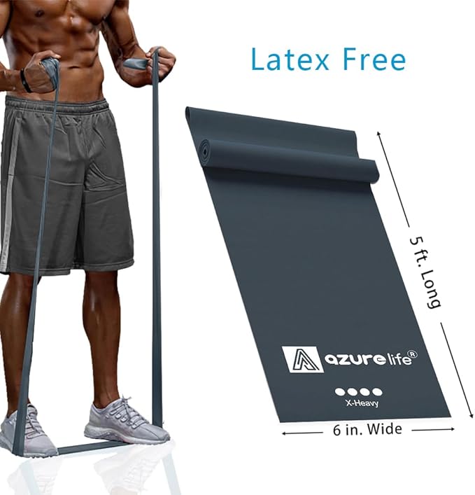 Professional 8 Yards Bulk Resistance Bands Rolls or 5,6,7 ft. Long Non-Latex Elastic Exercise Bands, Stretch Bands for PT, Yoga, Pilates, Rehab, at-Home or The Gym Workouts
