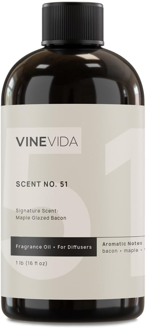 VINEVIDA [16 Fl Oz] Maple Glazed Bacon Fragrance Oil for Cold Air Diffusers, Essential Oils for Diffuser Oil Refill & Air Freshener Room Spray