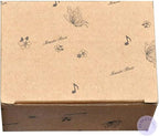 BinkeGG Play (La Vie En Rose) Brown Wooden Hand Crank Music Box with Sankyo Musical Movement (65 Tunes Option)