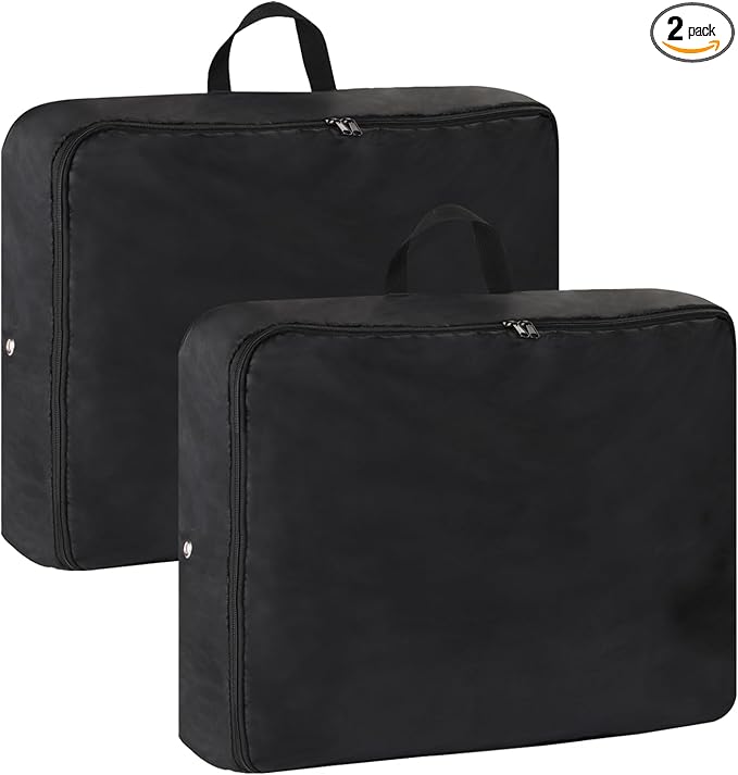 Space Saver Bags, Reusable Comforter Storage Bag, Compression Packaging Cube for Down Jacket, Duvet, Clothes, Bedding, Pillows, Comforters, Blankets, 2 Pack, XL
