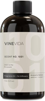 VINEVIDA [16 Fl Oz] Scent NO.1001 Inspired by Escapade Fragrance Oil for Cold Air Diffusers, Aromatic Notes of Jasmine Ocean Musk, Essential Oils for Diffuser Oil Refill & Air Freshener Room Spray