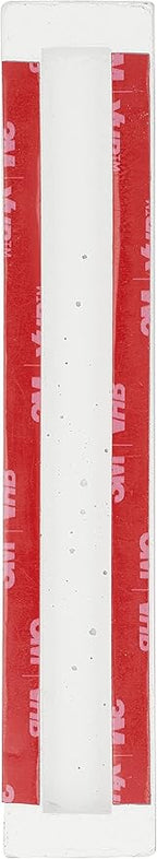 A&S Mezuzot Modern Concrete Mezuzah Case with Scroll, Easy Peel and Stick Mezuza (White+ Silver Shin, 6 Inches)
