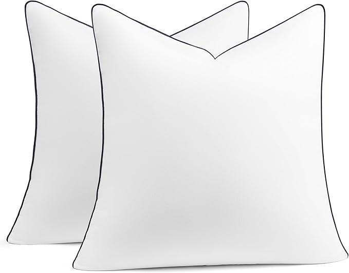 puredown® 20x20 Pillow Inserts Set of 2, Fluffy Overfilled Down Alternative Decorative Pillows, Soft Plush Throw Pillows for Couch, Sofa, Bed and Home Decor