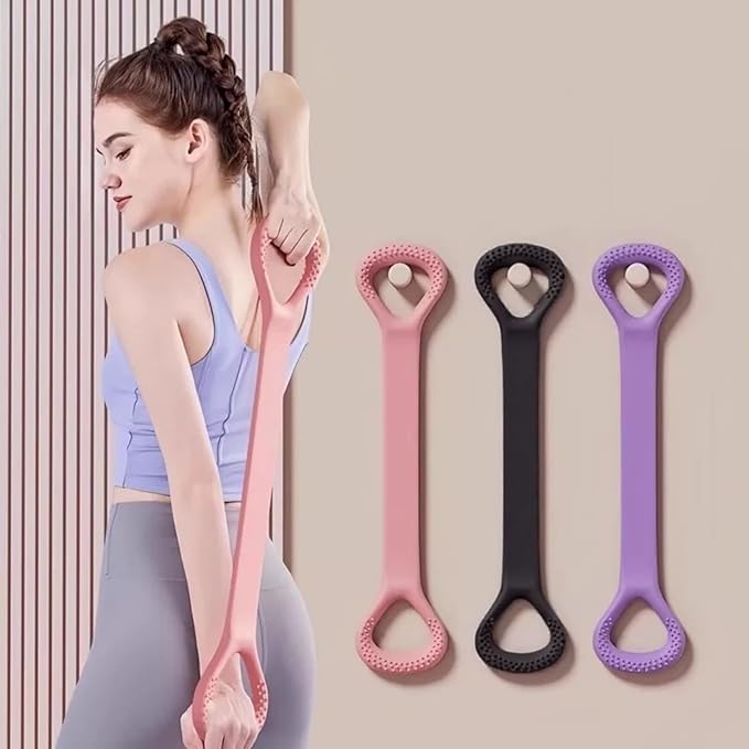 Resistance Bands for Exercise,6-Tube Elastic Yoga Pedal Puller Resistance Band, Natural Latex Tension Rope Fitness Equipment, for Abdomen/Waist/Arm/Leg Stretching Slimming Training