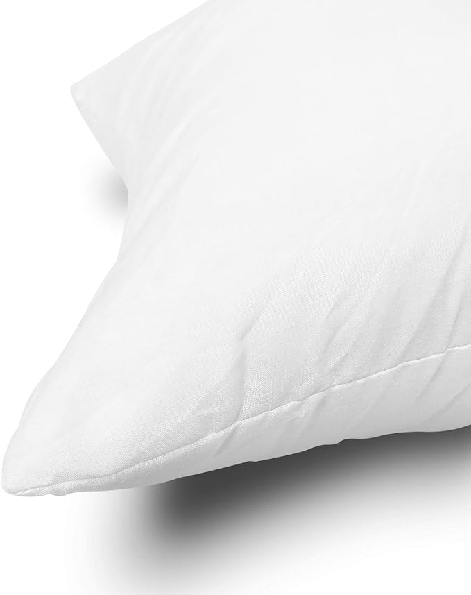 EDOW Throw Pillow Insert, Lightweight Soft Polyester Down Alternative Decorative Pillow, Sham Stuffer, Machine Washable. (White, 14x14)