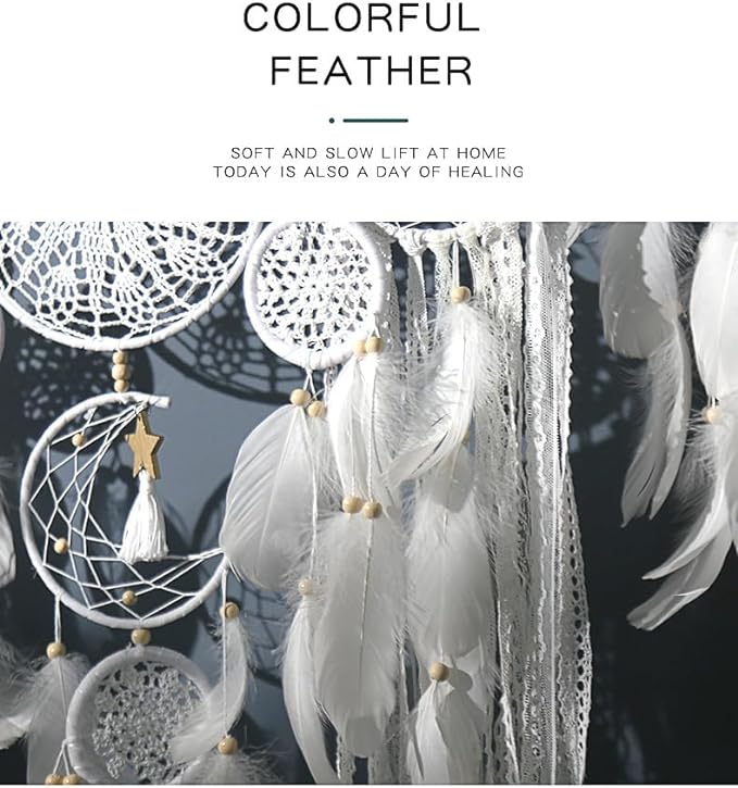5 Pack Bohemian Ornaments,Dreamcatcher Gift Boho Native American Decor, Handmade Dreamcatcher for Girls, Boys, Adults, Kids Room,Witchy Gifts (Camel)