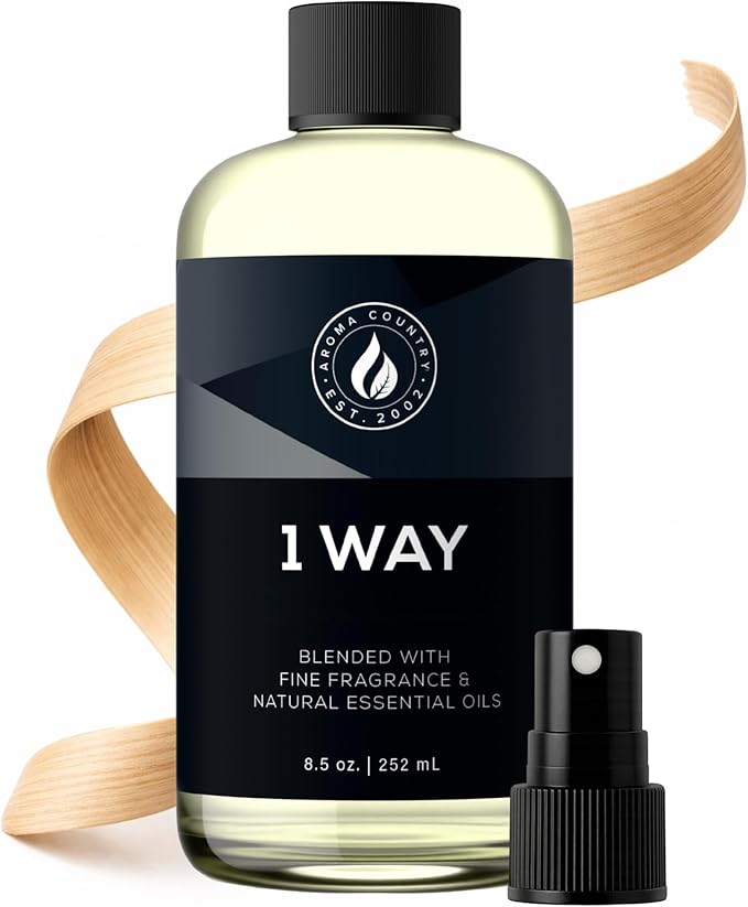 Aroma Country 1 Way Diffuser Oil - Luxury Hotel Santal Fragrance Oil for Diffuser Refill, Sandalwood Home Aroma Diffusers & Room Spray - My Way Premium Aromatherapy Oils & Home Scent (8.5 Fl Oz)