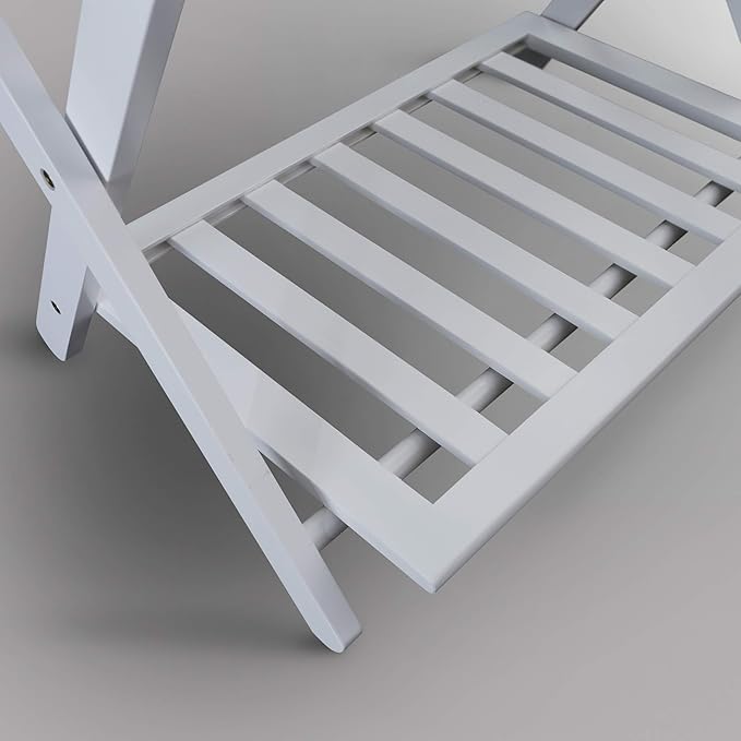 Casual Home Shelf-White Luggage Rack, 26.75" Wide