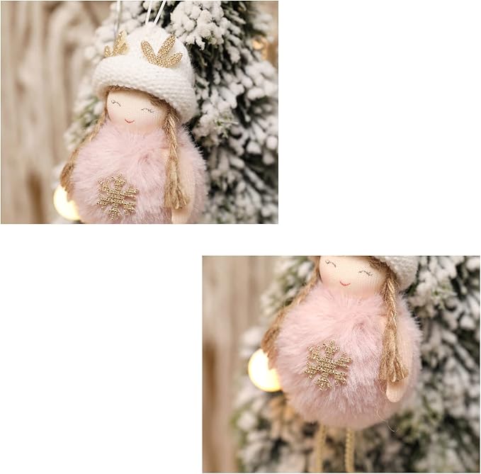 3pcs Christmas Angel Doll Decoration, Christmas Tree Hanging Ornaments, Thanksgiving Day Birthday Gifts, New Year Fairy Presents, Home Party Kids Girls Toys Pendant(GF-X2)