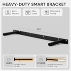 Homeforia 30 inch Golden Oak Floating Shelf, High End Solid Real Wood 30inch Small Floating Shelves for Wall Mounted, Oak Wooden 30in Floating Shelves, Heavy Duty Bracket, 30 X 6.5 X 1.75 in, Set of 2