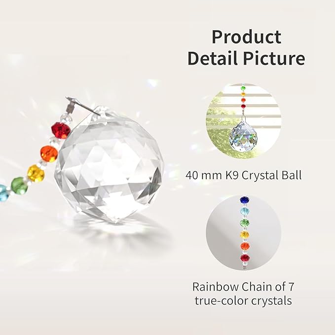 Sympathy Gifts for Loss of Loved One, Crystal Sun Catcher Rainbow Maker, Condolence Memorial for Loss of Mom Dad Dog (Brother)