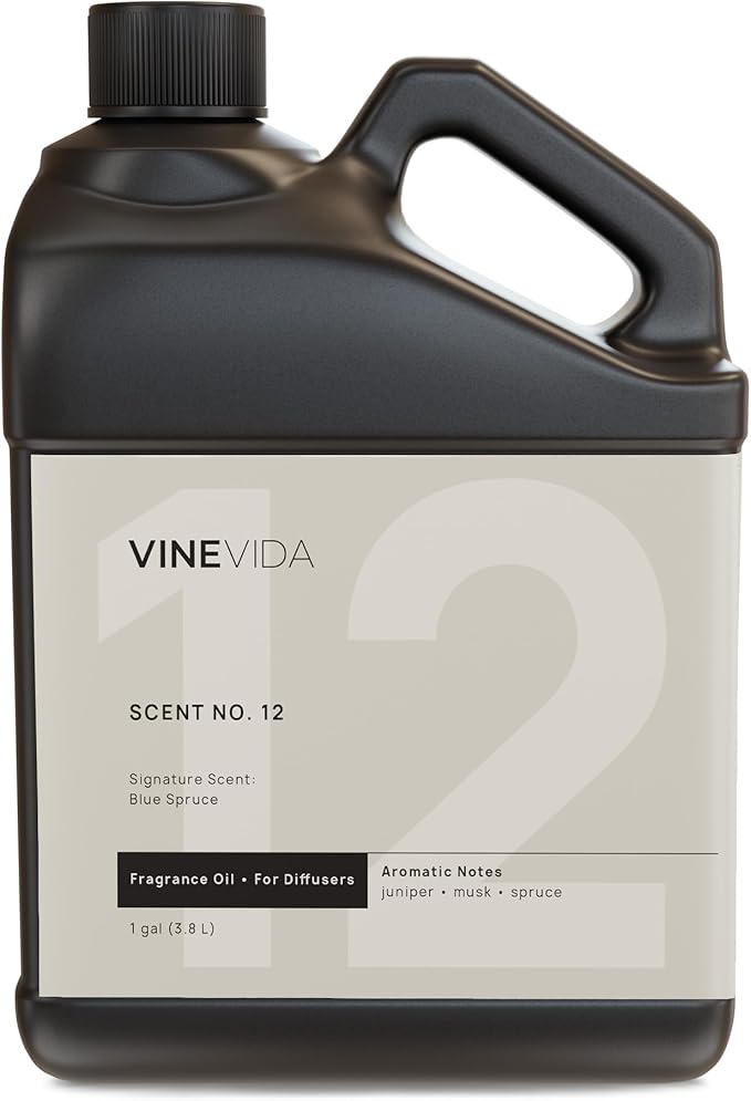 VINEVIDA [128 Fl Oz] Blue Spruce Fragrance Oil for Cold Air Diffusers, Essential Oils for Diffuser Oil Refill & Air Freshener Room Spray