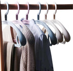10 Pack Heavy Duty Coat Hangers 25lb Load Capacity Swivel Suit Clothes Hanger Wide Shoulder Jacket Hangers Thick Large Oversize Non Slip Coat Hanger (Blue)