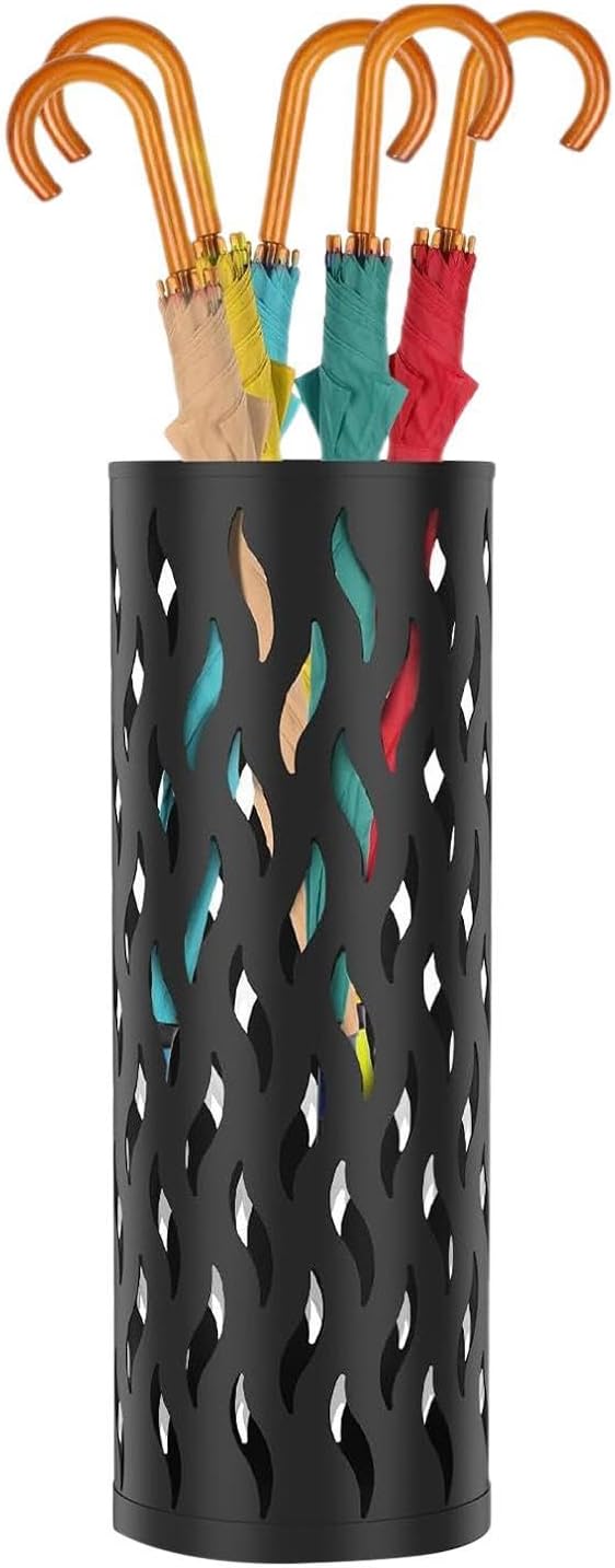 Umbrella Holder for Entryway,Metal Organizer Standing - 15x15x42cm Umbrella Stand Rack Bin - for Indoor Living Room Entryway Hallway Balcony Office Hotel Reception Lounge Restaurant