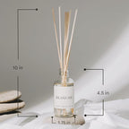 Sweet Water Decor Warm and Cozy Reed Diffuser Set - Orange, Cinnamon, Clove, and Pine Fall and Winter Scented Diffuser - Scent Diffusers for Home, Long Lasting Fragrance, Made in the USA