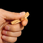 Encouragement Gift Wooden Cross My Heart Fingertip Stress Relief Gifts Small Wood Pocket Cross Handheld (Olive 3pcs)