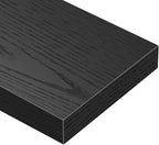 QEEIG Floating Shelves for Wall 47.2" Extra Long - Wall Mounted Shelf Bathroom Kitchen Living Room Bedroom Farmhouse Home Decor Display Bookshelf Large 47.2 x 9.3 inch Set of 2, Black (008-120B)
