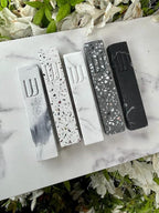 A&S Modern Stone Mezuzah Case Design, Mezuza Cover for Scroll Protection, Easy Peel and Stick Houswarming Gift and Home Blessing