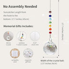 Sympathy Gifts for Loss of Loved One, Crystal Sun Catcher Rainbow Maker, Condolence Memorial for Loss of Mom Dad Dog (Brother)