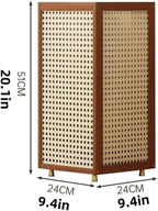Indoor Umbrella Stand, Vertical Umbrella Storage Basket, Square Cane Holder, Suitable for Entryway, Corner or Office(Brown)