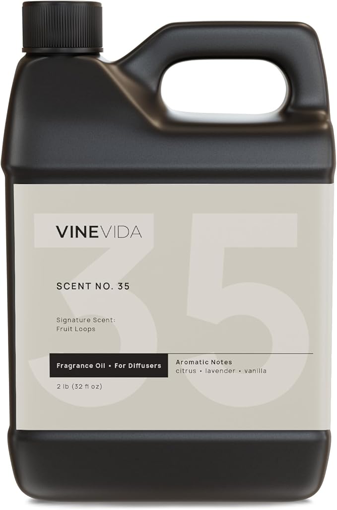 VINEVIDA [32 Fl Oz] Fruit Loops Fragrance Oil for Cold Air Diffusers, Essential Oils for Diffuser Oil Refill & Air Freshener Room Spray