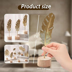 Gold Leaf Home Decor Set - Metal Leaves Statues, Modern Artistic Sculptures for Living Room, Office, Shelf & Home Decorative, Handmade 3D Botanical Accents (Sunshine, Feather, Ginkgo, 3PCS)