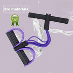 Resistance Bands for Exercise,6-Tube Elastic Yoga Pedal Puller Resistance Band, Natural Latex Tension Rope Fitness Equipment, for Abdomen/Waist/Arm/Leg Stretching Slimming Training